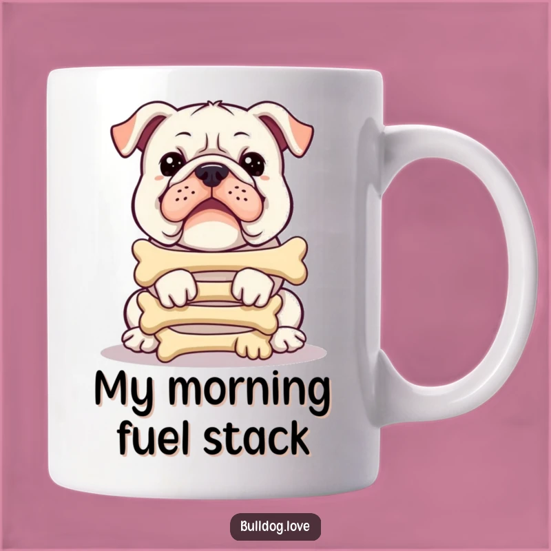 Funny Bulldog Bone Tower Mug: A Hilarious Delightful Gift for Dog Lovers