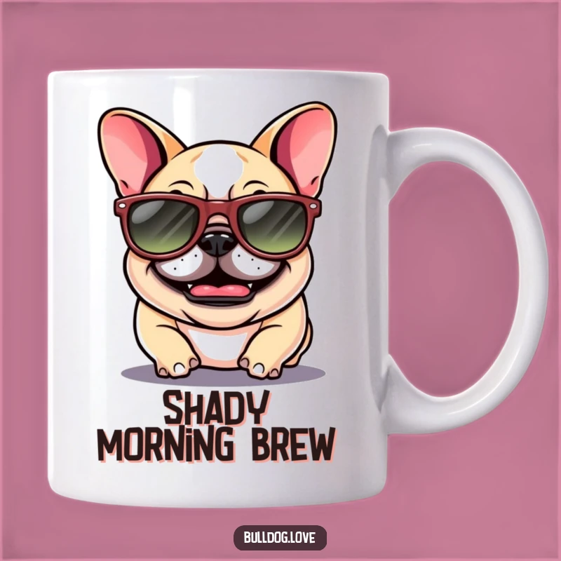 Funny Bulldog Sunglasses Mug: Giggling Pup's Cool Vibe, Hilarious Dog Gift, Perfect Present!