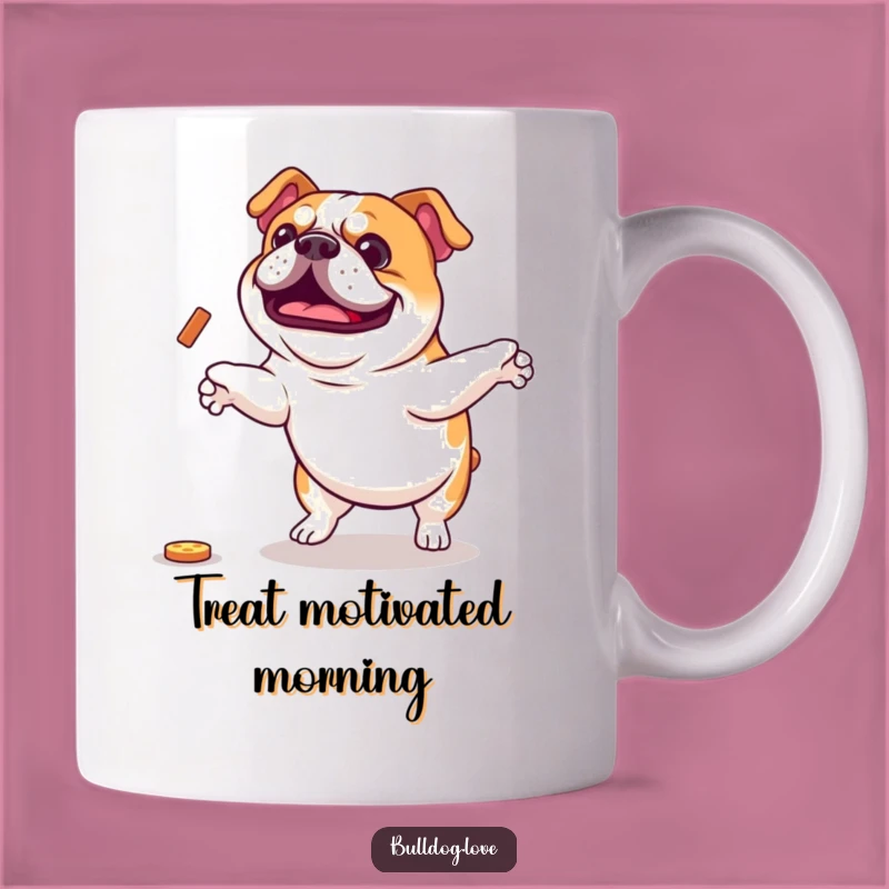 Funny Jumping Bulldog Treat Mug: The Ultimate Joyful Canine Gift for Humor Lovers
