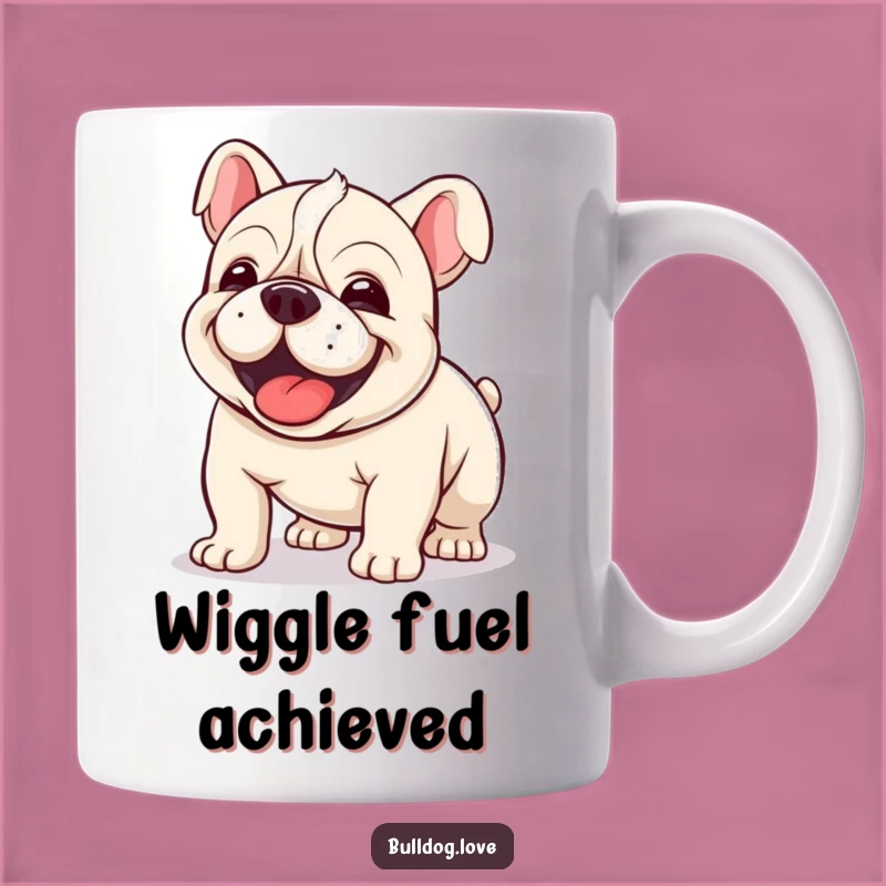 Funny Kawaii Bulldog Wiggle Mug - Adorable Clumsiness for Your Coffee Break!