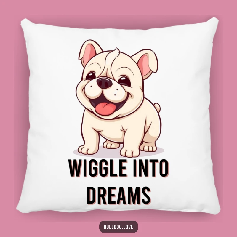Funny Kawaii Bulldog Wiggle Pillow - Huggable Joy and Clumsy Comfort!