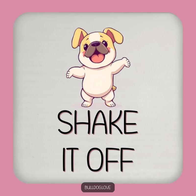 Funny Dancing Bulldog Coasters: Protect Surfaces with Groovy Canine Art