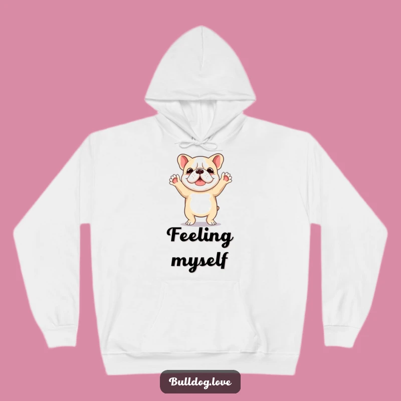 Funny Bulldog Dancing Hoodie - Cozy Up with Pure Joy