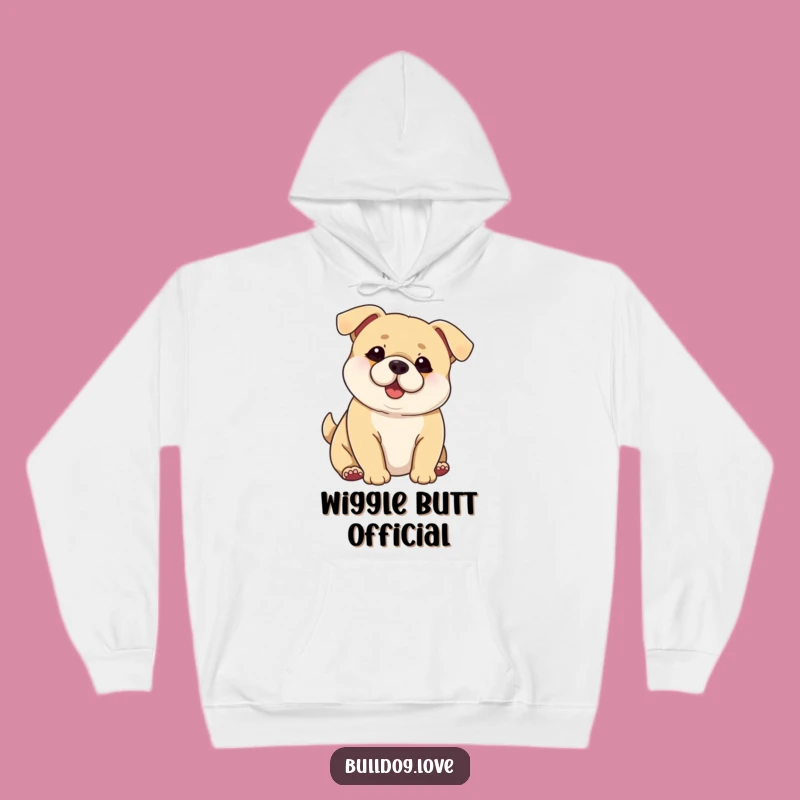 Funny Chubby Dog Hoodie: Big Ears Wagging Body, Cozy & Comical Gift