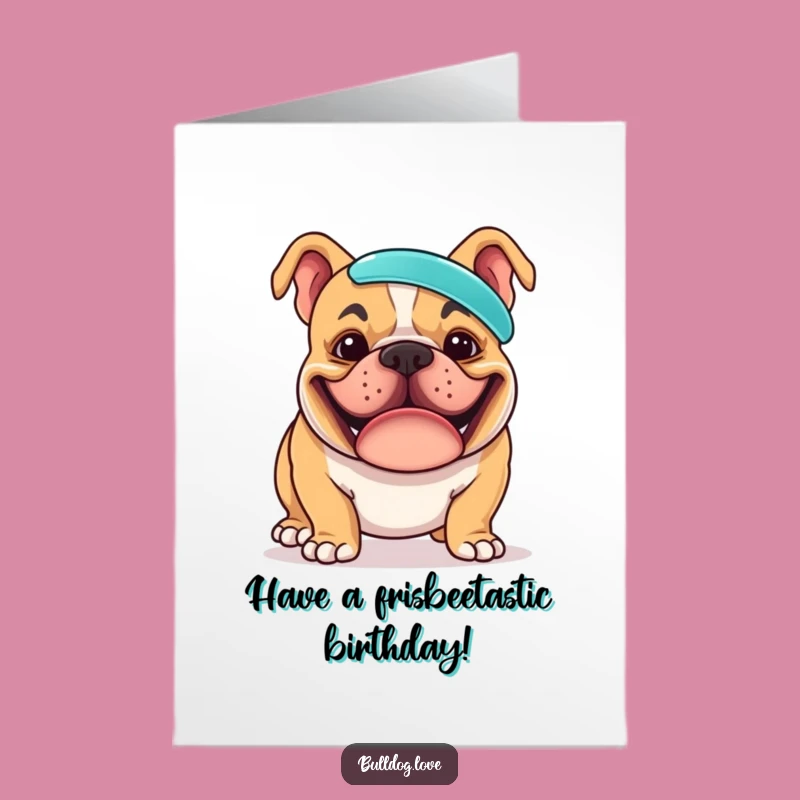 Free Printable Funny Bulldog Birthday Card Downloadable Gift for Dog Fans