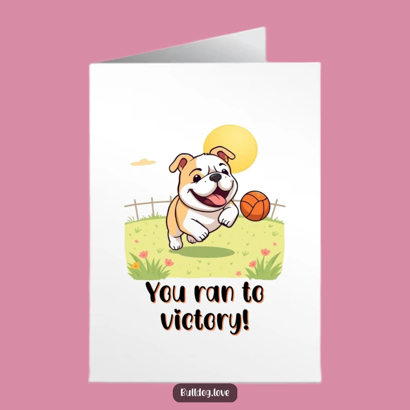 Free Printable Bulldog Congrats Card Funny Downloadable Gift for Big Wins