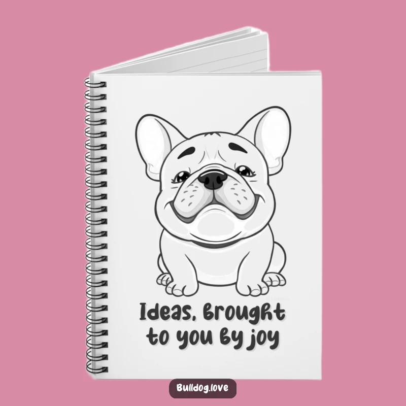 Funny Kawaii Bulldog Notebook: Goofy Grin Floppy Ears Journal Gift