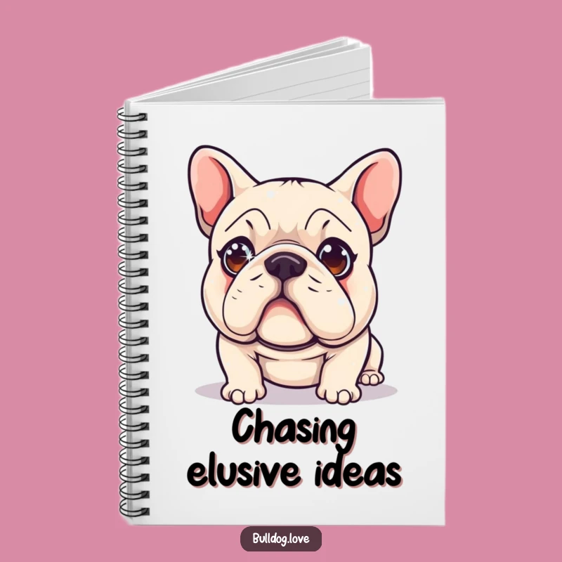Funny Laser Dot Bulldog Notebook - Hilarious Dog Diary for Notes & Ideas, Perfect Gift