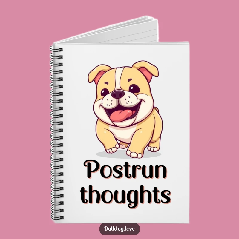 Funny Bulldog Jowls Panting Notebook: Jot Down Ideas Hilariously